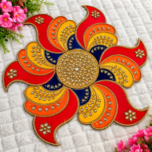 jeweled floral mandala ornament