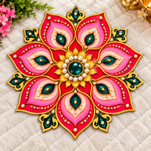 ornate jewel toned lotus mandala